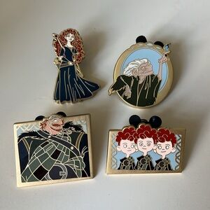 Disney trading pins Brave Collection Merida King Fergus Triplets Witch excellent